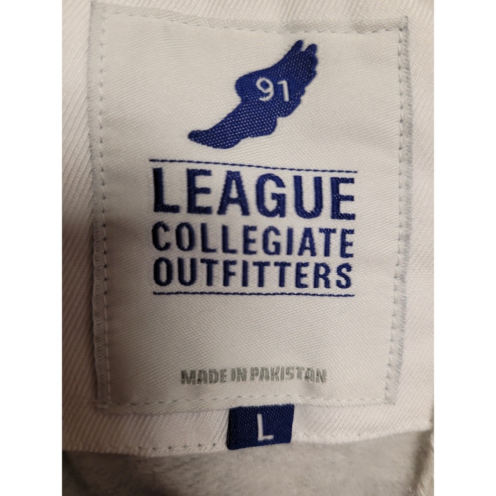 LEAGUE Collegiate Outfitters Mens Gray Full Fleece Zip Track Jacket NWT Size L - Picture 4 of 5